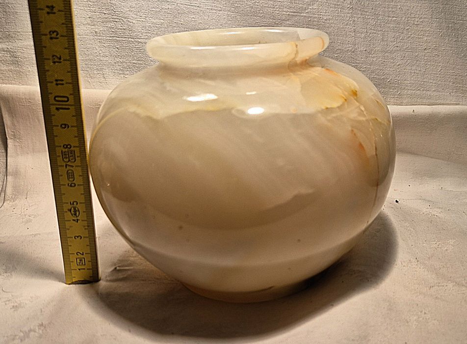 Piękny unikalny wazon waza onyks  - zabytek