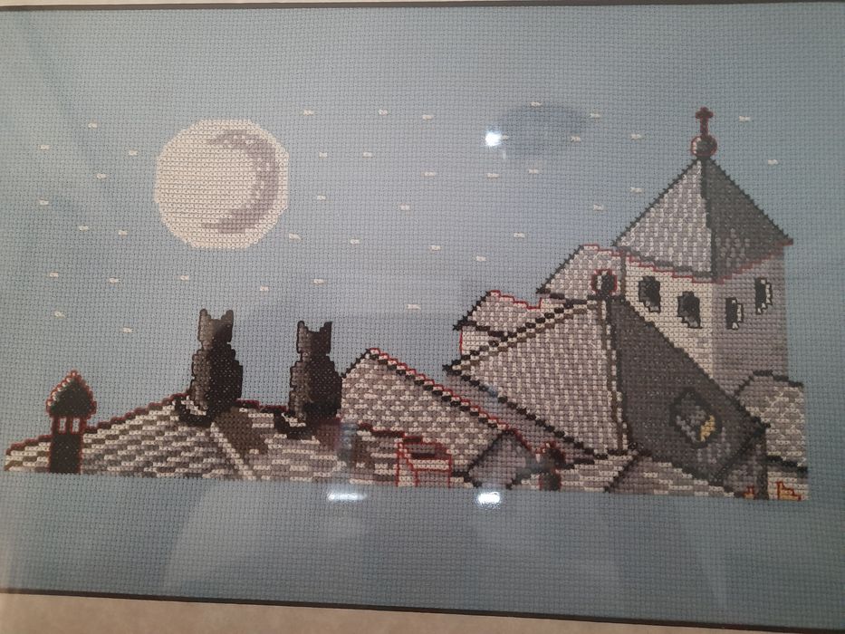 Quadro em ponto cruz 33x47 cm