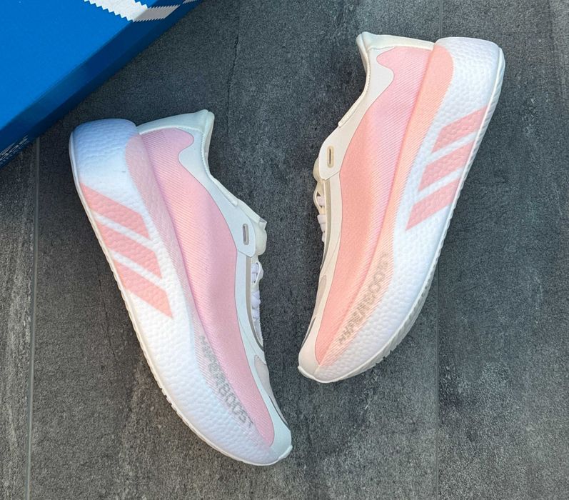 Adidas Hyperboost Edge ‘Clear Pink’ | Кросівки Адідас Хайпербуст Едж — у біло-рожевому кольорі