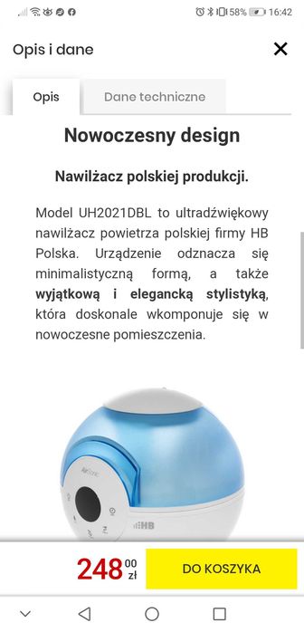 Oczyszczacz powietrza jonizator  Air Sonic HB