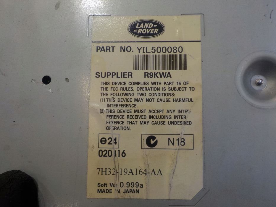 RANGE ROVER L322 3.6 TDV8 07r 5D sterownik DVD YIL500080