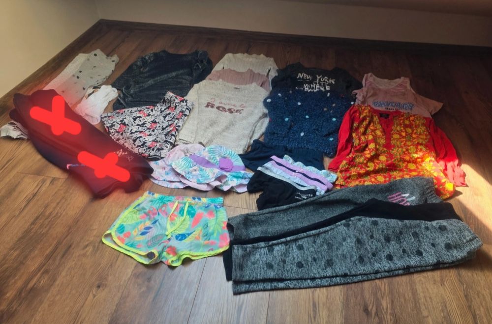 Duża paka ubrań dziewczynka 122 do 128