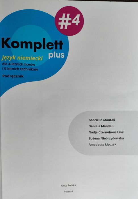 Komplett Plus 4 podręcznik dla liceum ogólnokształcącego i technikum