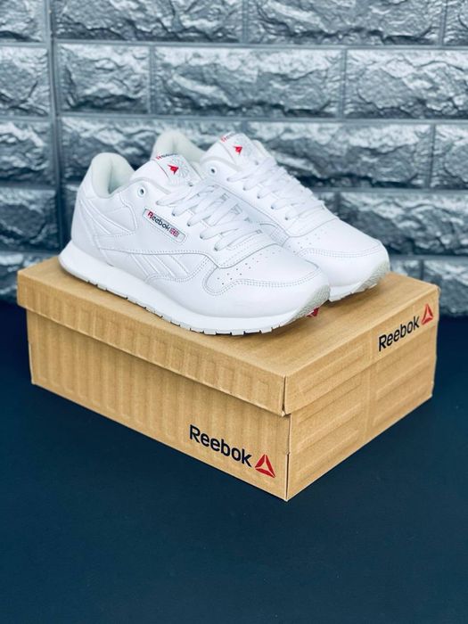 Кроссовки Reebok мужские / рибок / рибак / рибки мужские / rebok светлые кожаные кросовки / последняя пара 45 размер