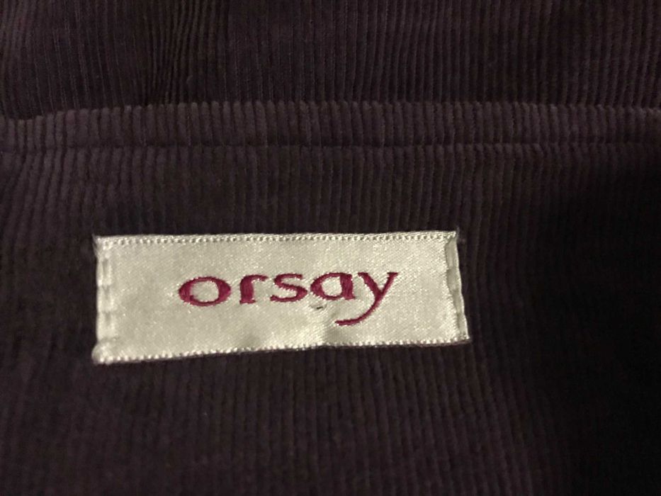 fioletowa spódnica Orsay - mięciutki sztruks, 40-42