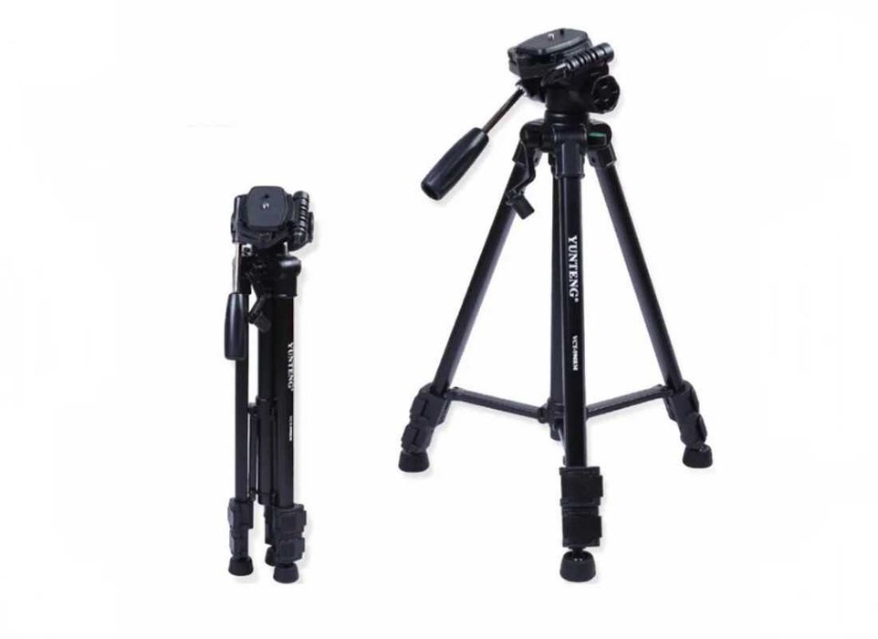 Металевий штатив трипод для телефону, тринога Tripod 3388 50-135 см із пультом ДК Металлический штатив для телефона Tripod 3388 50-135 см с пультом ДУ
