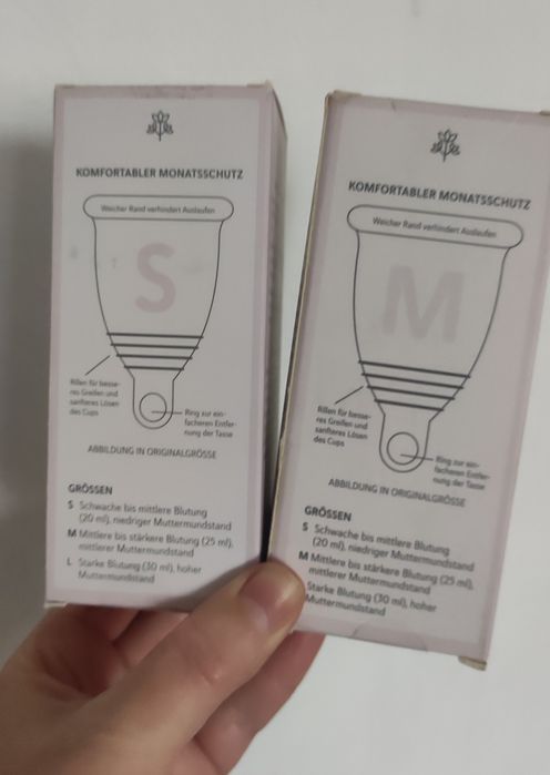 Нова менструальна чаша SELENACARE (S) та (М) + контейнер