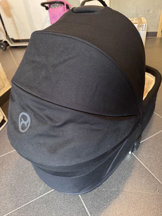 Gondola Cybex Cot S Lux  balios talos  moon black czarna