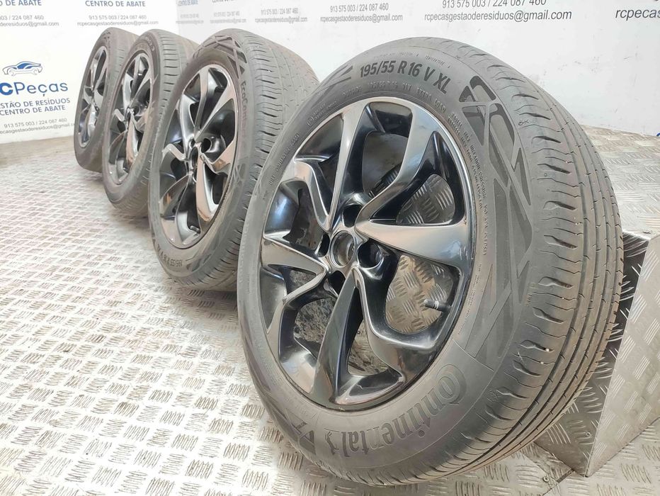 Conjunto de jantes 16 originais Opel Corsa E de 2014 a 2019 6,5J 4x100 ET40