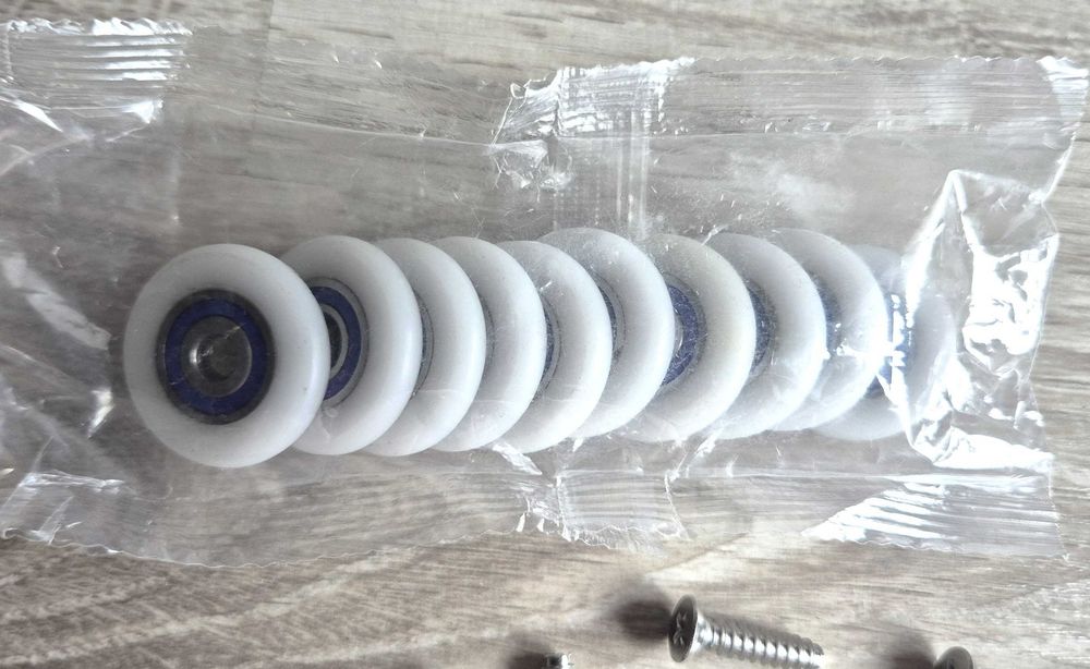 Rolki do Kabin Prysznicowych 28 mm, 10 Sztuk