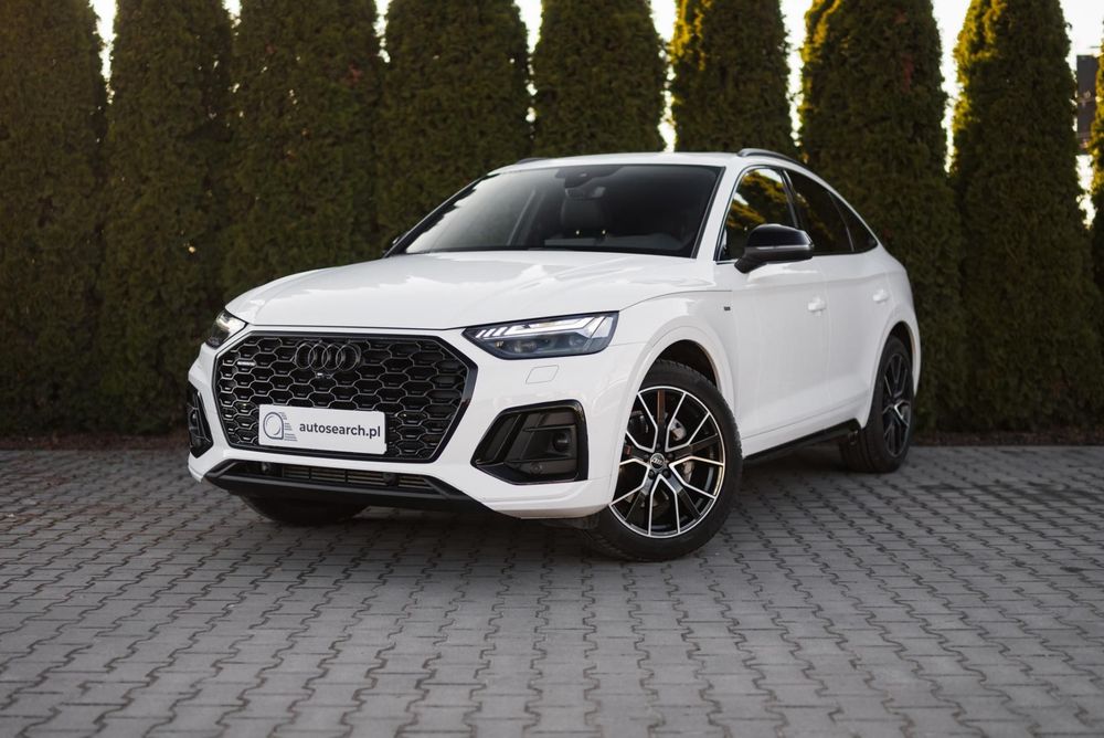 Audi Q5 Sportback 45 TFSI, quattro, S Line, 265KM, FV23%, Salon PL, Bogate wyposażenie