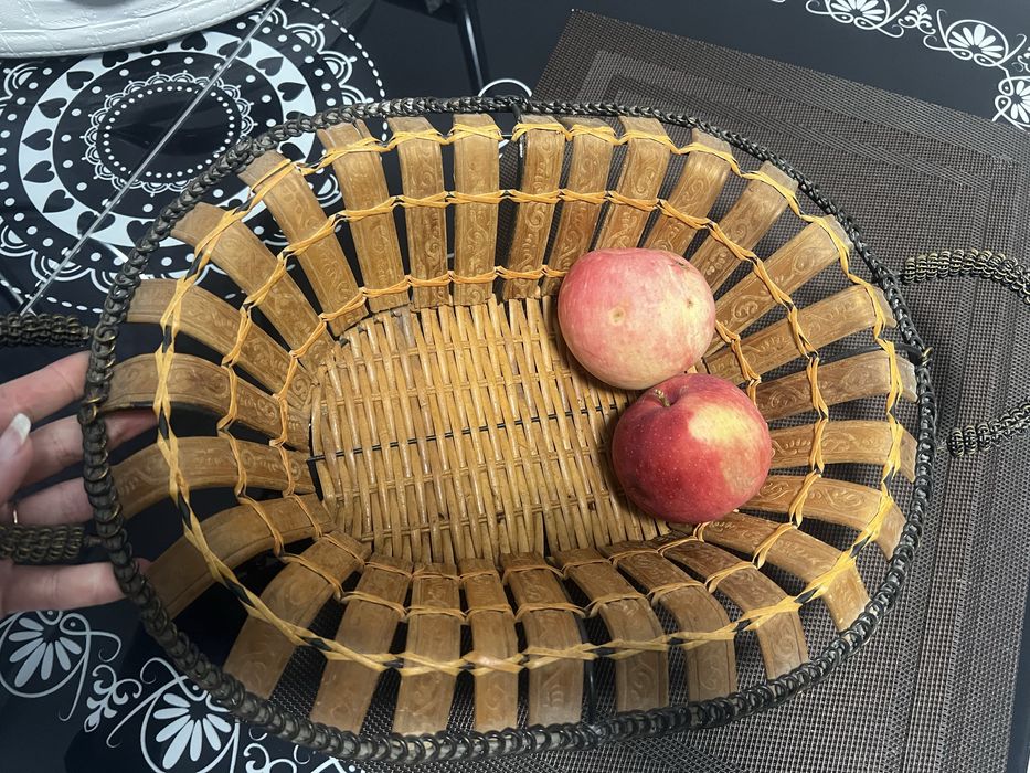 Корзина для фруктів, хліба плетена корзина хлібниця