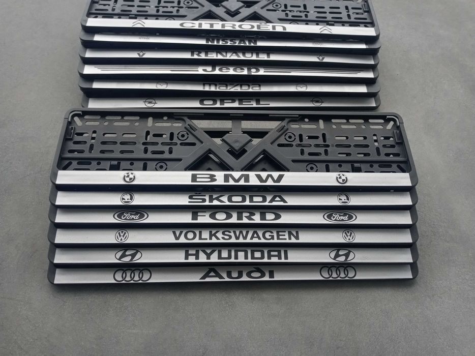 Номерні рамки для авто BMW VW Skoda Ford JEEP Hyundai Opel Mazda Рено