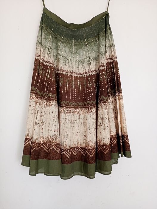 Bawełniana spódnica midi w stylu boho etno hippie