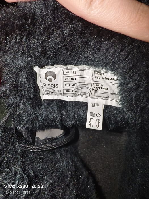 Osiris NYC 83 shearling rap