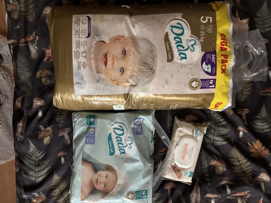 Pieluszki pamoersy dada extra care zlote 5 giga paka