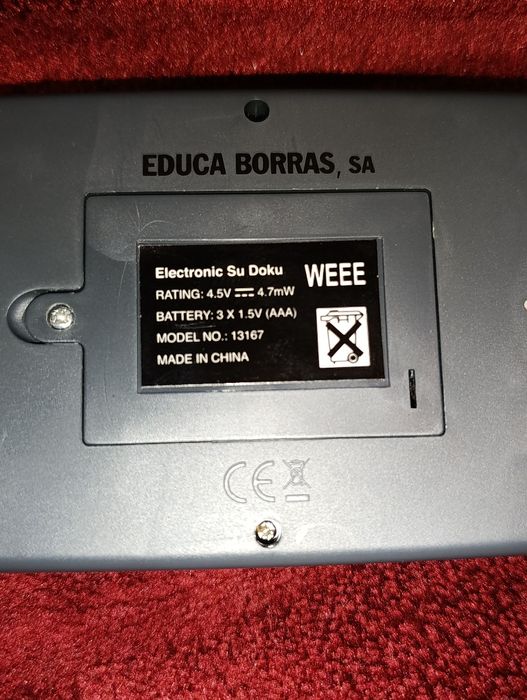 Jogo Electrónico Sudoku