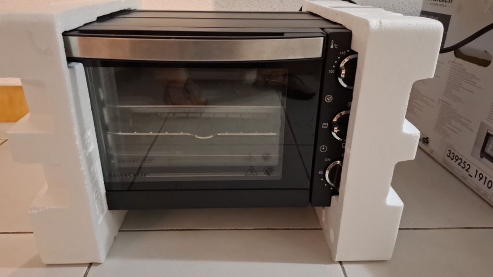mini forno elétrico SilverCrest como NOVO na caixa