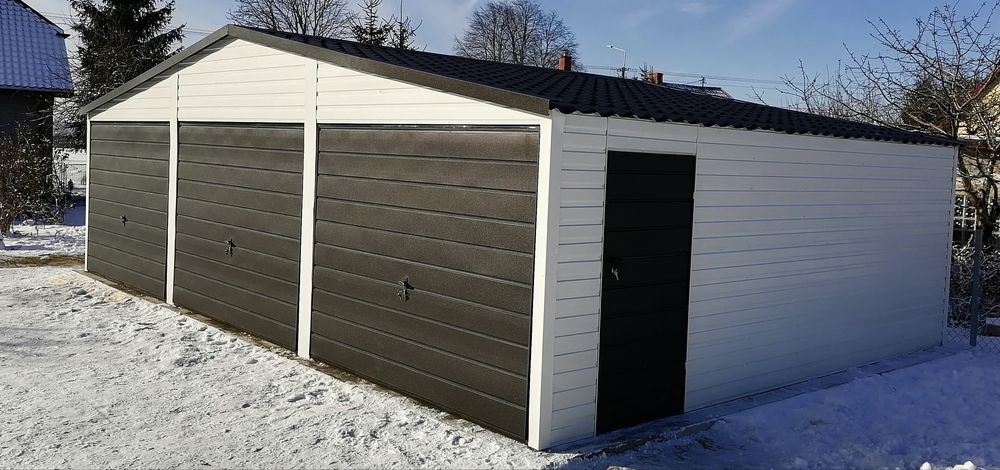 Garaż blaszany na wymiar! Garaż 9x7 10x7 10x8. Konstrukcja ocynkowana!