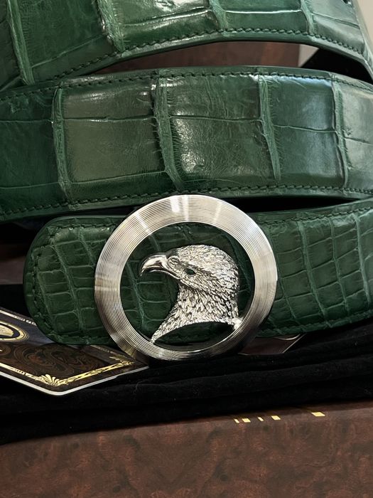 Ремень stefano rucсі кожа крокодила