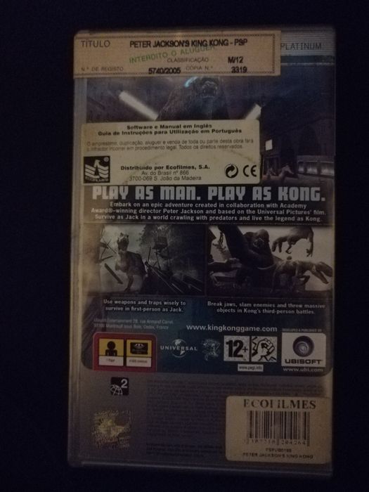 PSP Peter Jackson King Kong