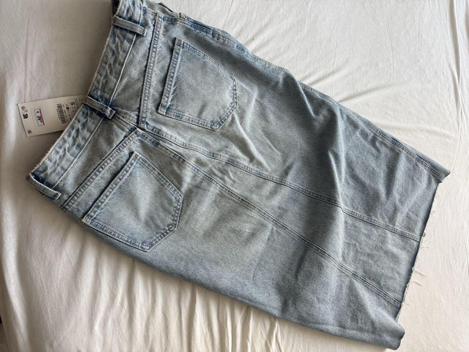 Джинсова спідниця zara нова