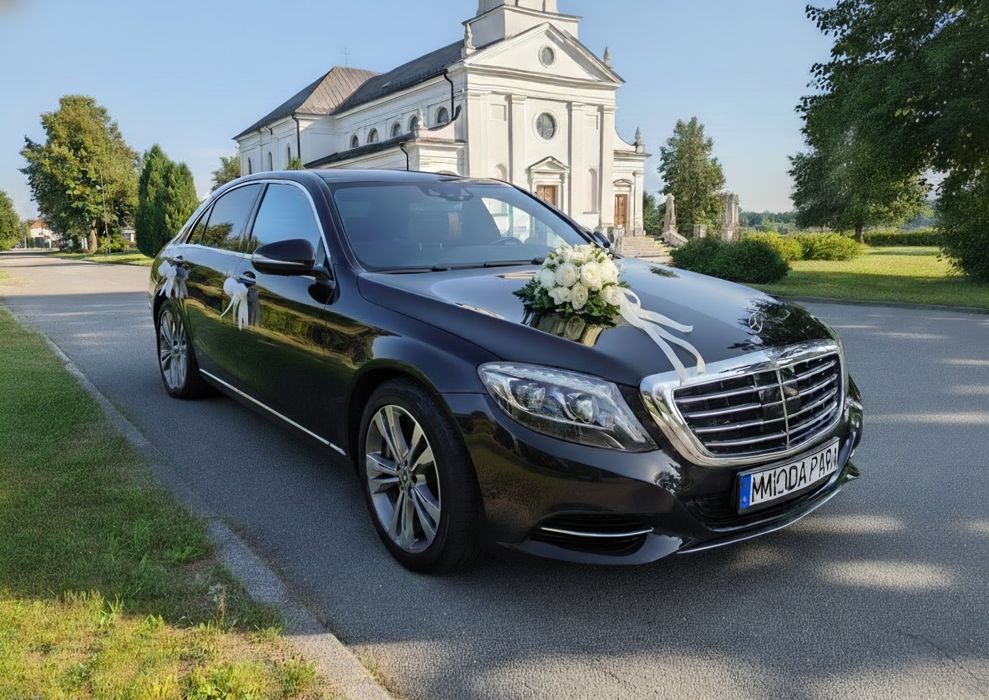 Mercedes S klasa do ślubu long