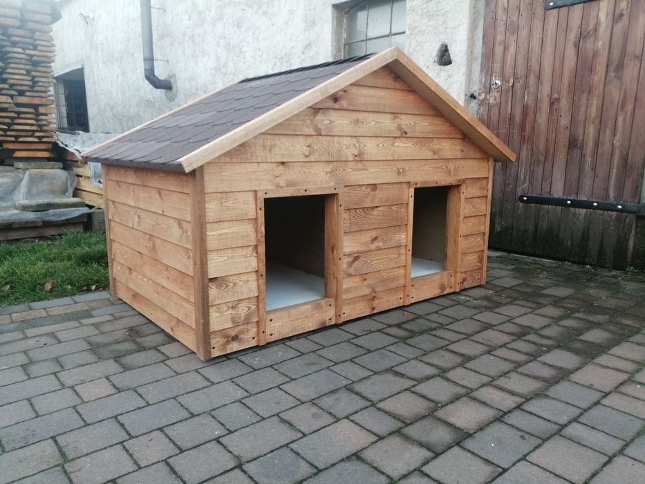 Podwójna buda dla psów OCIEPLANA!