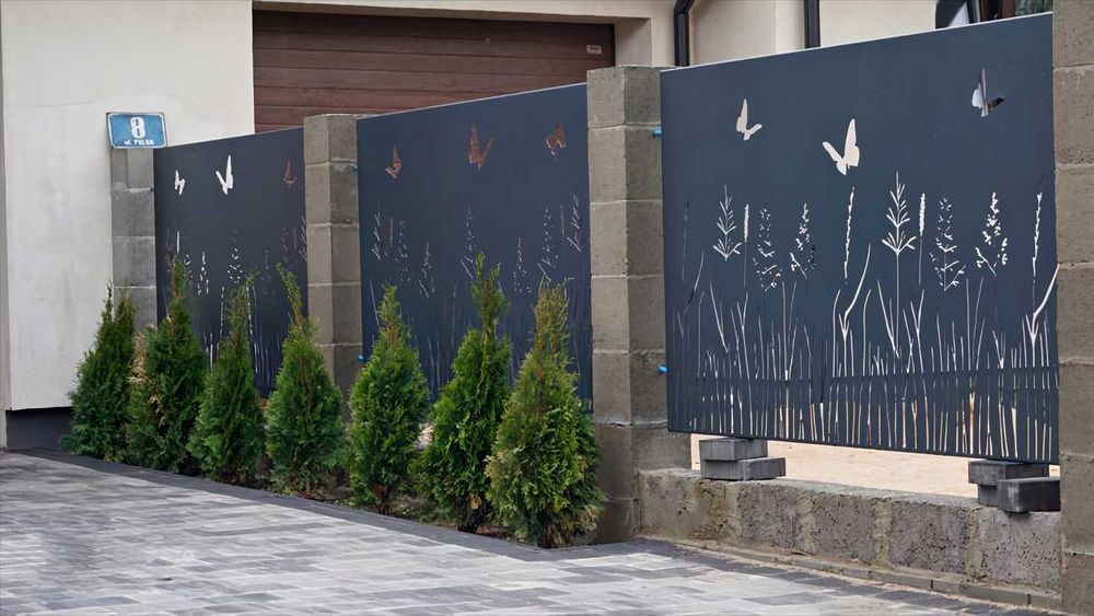 Panele-przęsła CNC - Ogrodzenie metalowe - Balustrada balkonowa -Bramy