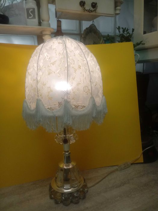 Lampy z abażurem metal + szkło