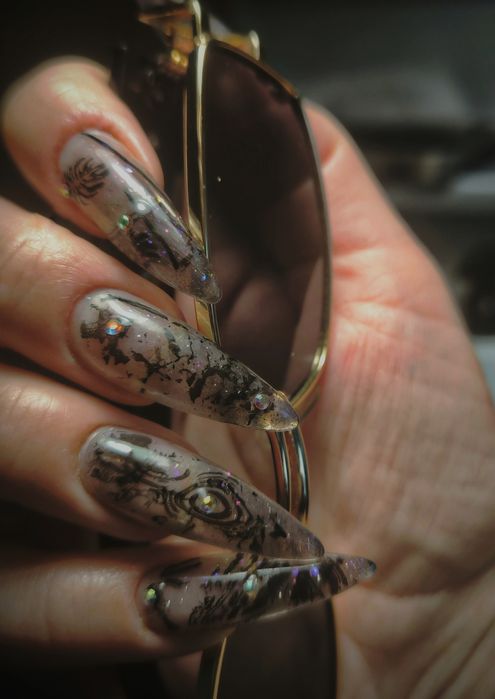 Манікюр Леся Курбаса (Борщагівка).Довжина XL