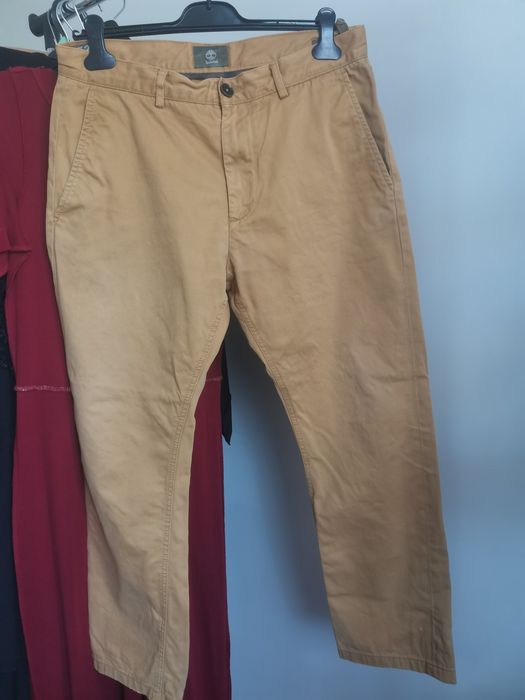 Bawełniane męskie spodnie chino Timberland