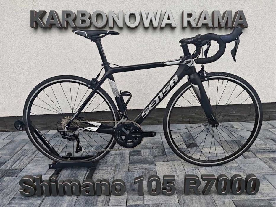 Sensa Lombardia Shimano 105 Karbon 52cm Stan BDB Rower szosowy