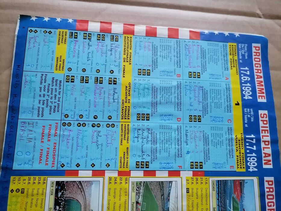 Caderneta Cromos Mundial USA 94 Último de MARADONA Completa Panini