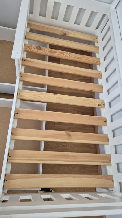 Drewniane Łóżko parterowe EMMA, (88x168)