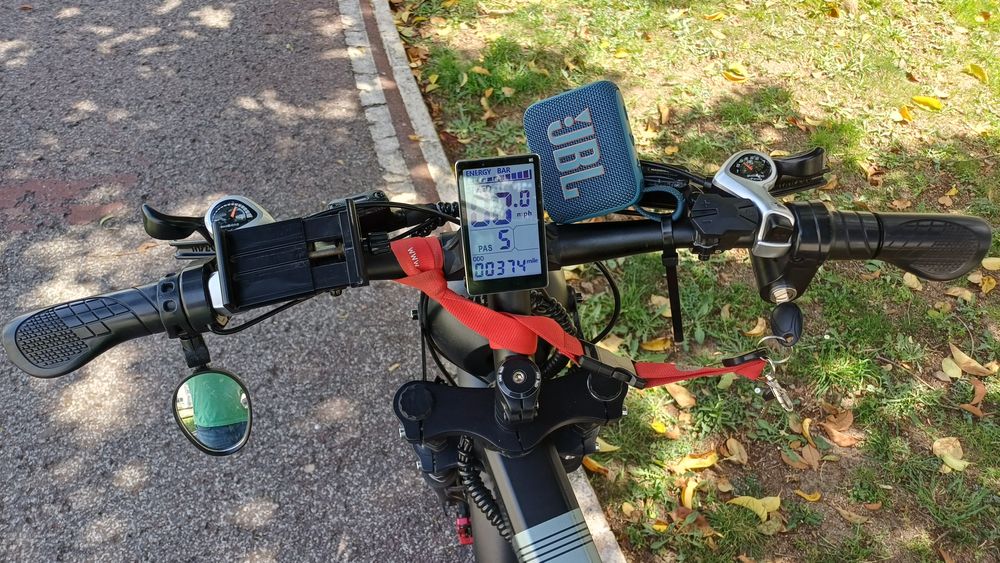 Bicicleta eléctrica ridestar com 390 miles