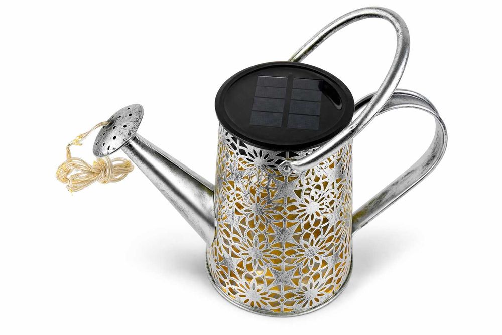 Solarna konewka LED do ogrodu efekt wodospadu światła dekoracja