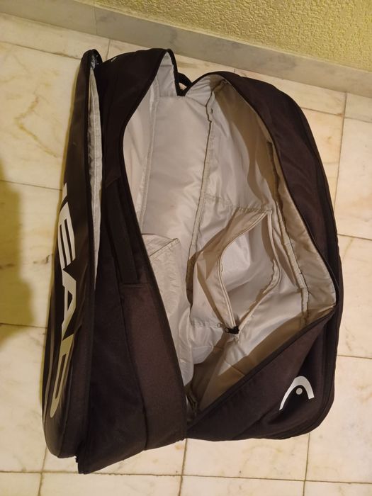 Head Tour Team Racket Bag XL Black/White: 6+ Raquetes – Modelo Grande