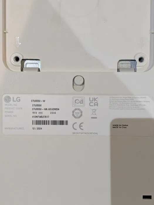 Monitor LG UltraFine 27” – €170