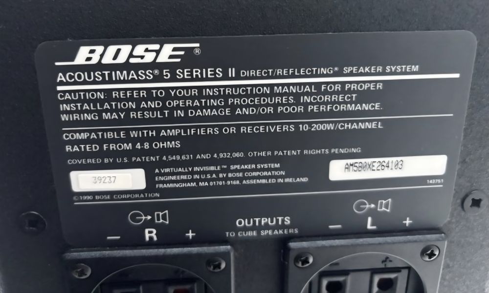 Colunas Bose Acustimass 5 Séries II
