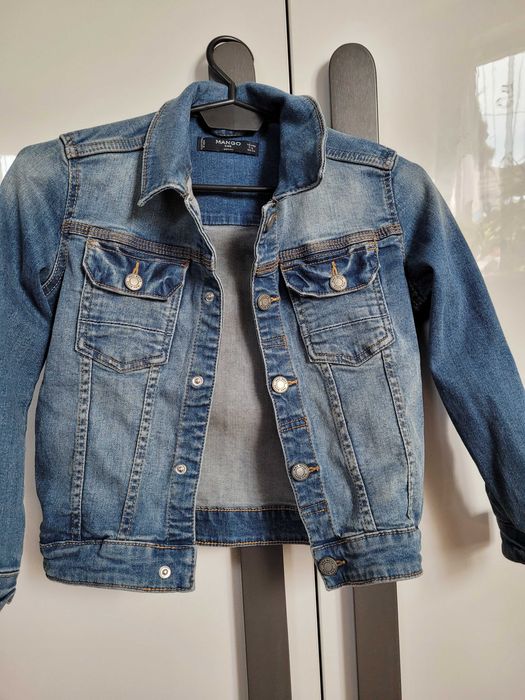 Bluza jeansowa i kamizelka 128