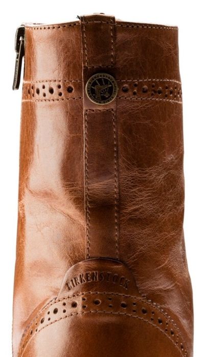 40, birkenstock, pele natural com acabamento vintage, unisexo, novo