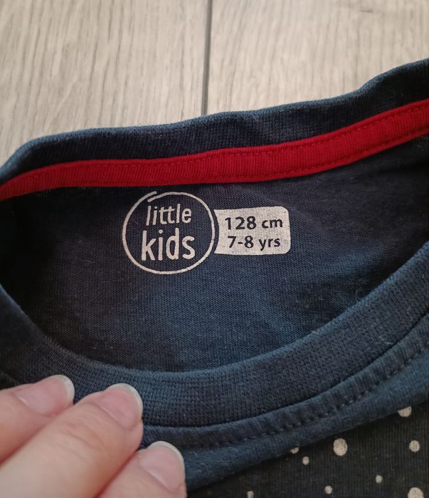 Granatowa bluzka świąteczna dla dziewczynki Little Kids r.128