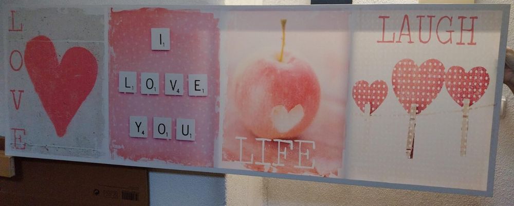 Quadro em tons de rosa