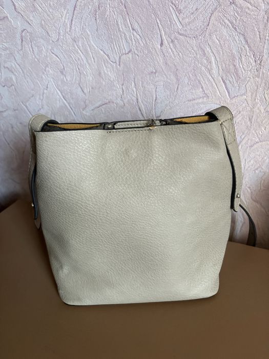 Сумка жіноча сіра з довгою ручкою