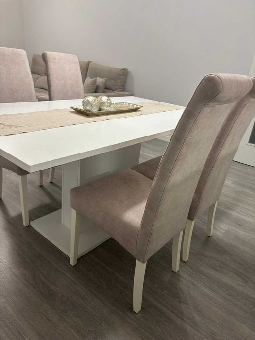 Mesa e Cadeiras para Sala Moderna - Ótimo Estado e como NOVO