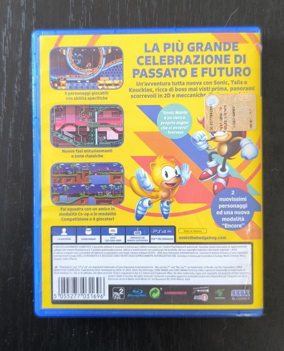 Sonic mania PlayStation 4