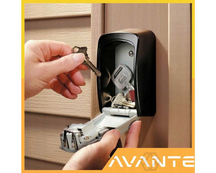 Metalowy Sejf Ścienny na Klucze Skrzynka Szafka Schowek Booking BnB