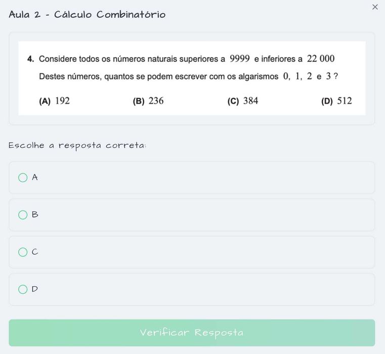 Exame Nacional Matemática A | Explicações Online 12.º Ano