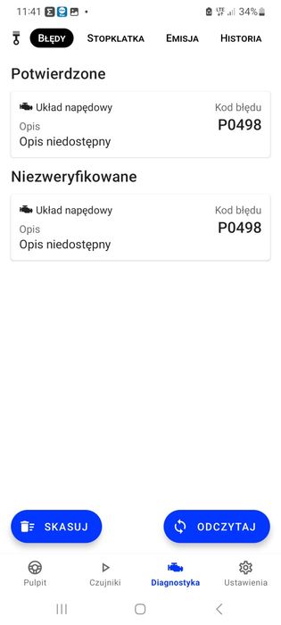 Nowy skaner diagnostyczny obd2 bluetooth interfejs